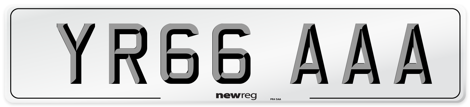 YR66 AAA Number Plate from New Reg